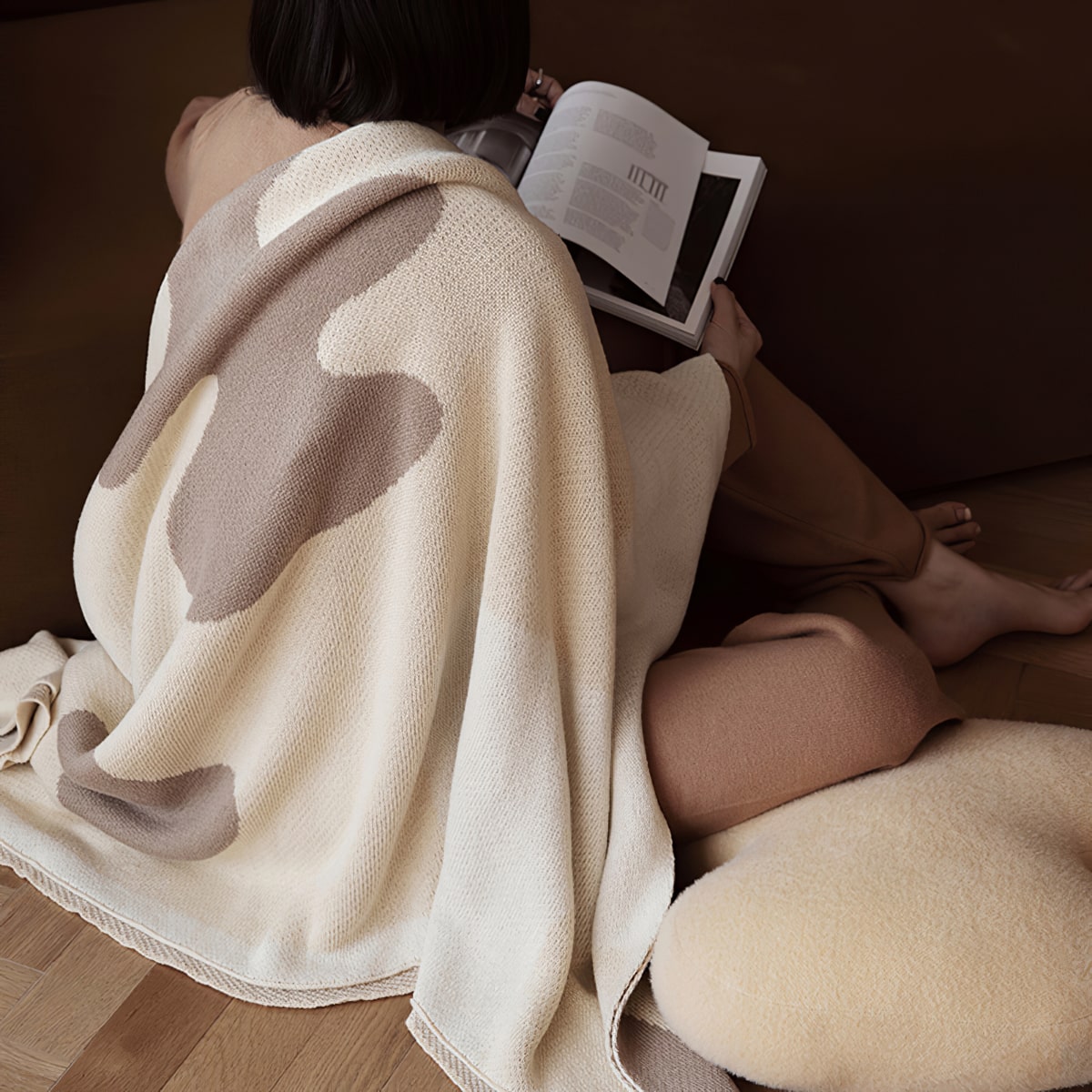 Sidse Knitted Throw Blanket MUNKEN