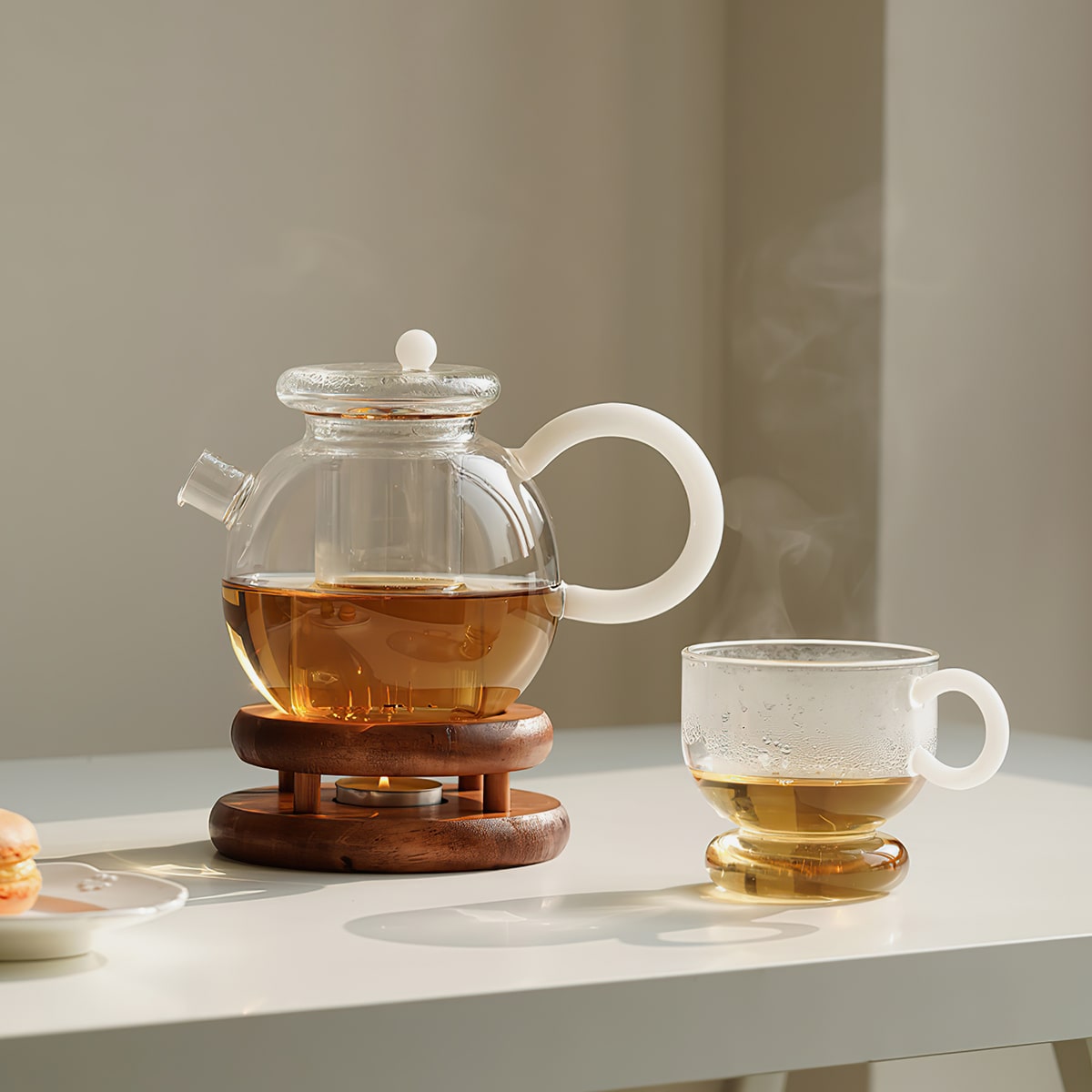 Teapot Warmer Candle Tea Light Elegant Desktop Decoration
